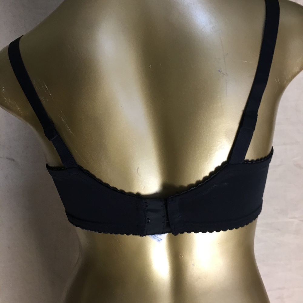Vintage Vanity Fair Black Pinup Style Bra Size 32A - Picture 4 of 5